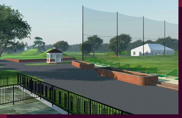3d Rendering and modeling of Golf Courses - Marine Park Golf Course - New Starter's Hut and First Tee