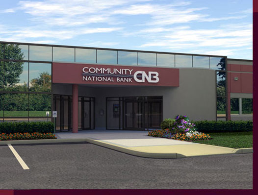 Commercial Architectural Rendering & 3D Computer Modeling - Community National Bank, Melville, LI