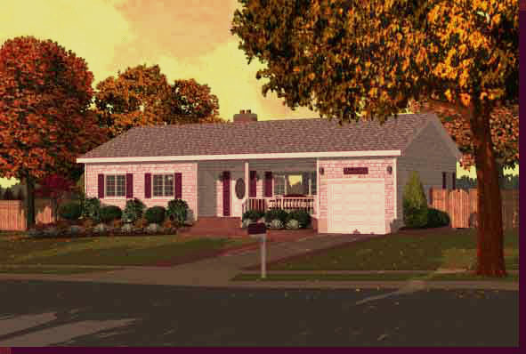 Architectural Rendering & 3D Computer Modeling - Ranch Home